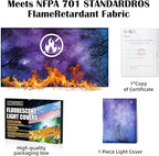 Fluorescent Light Covers - Classroom Covers for Ceiling Lights, 1 PCS 4 x 2 Feet Magnetic Light Filters, Classroom, Office Decor (Forests & Starry Sky)