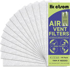 Air Vent Filter 4 x 12 Inch, Thin Air Vent Floor Heater Pre-Filter Sheet Work for Home Air Purifier, Floor Register, Ceiling 4" x 12" 14-Pack (White) Hoctsom