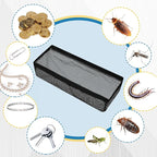 Zonon 12 Pcs 4 x 10 Inch Floor Register Cover Trap Vent Screen for Home Vent Mesh Elastic Band Filter Floor Register Trap Keeps Pet Hair,Food Out(Black)