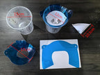 Paint Strainer Dispenser Kit System with Small Strainers 350pcs and Large Strainers 180pcs