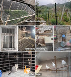 Garden Chicken Wire Animals Enclosure 304 Stainless Steel Woven Wire Mesh Welded Mesh Galvanised Steel Wire Hard and Heat Resisting Wire Mesh Used for Many Projects (Size : L:1.2m-H:1m-1cm)