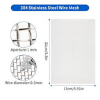 8 Pack 6×8 Inch Wire Mesh Screen, 20 Mesh Stainless Steel Mesh, Durable and Rust Resistant Metal Mesh Screen for DIY Projects, Vent, Garden, Cage, Window Screen, Filter Mesh