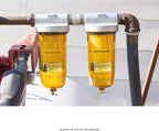 Dutton-Lainson Company - GOLDENROD 496 Water Block Filter - See-Through Alcohol-Resistant Polymer Bowl Fuel Tank Filter with Durable Zinc Die-Cast 1" NPT Top Cap - Fuel Water Absorbing Separator