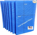 Fast-Shipped-Filters 7 Pack 12x30 Replacement Filter Pads Compatible with MicroPower Guard One Hour Air Cleaner Refill Blue (7, Blue, 12x30)