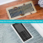 Magnetic Floor Register Vent Covers, 6 x 10 Inch Air Vent Filter Mesh, Sticky Magnet PVC Vent Screen Net for Wall Ceiling Floor Catches Toys Snacks Pet Hair and Pet Food 4 Pack