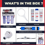 LiquaGen- 5 Stage Reverse Osmosis & Deionization (RODI) | Aquarium Reef Water Filter System - 75 GPD | Water Purifier for Fish Tank with Filter's Included