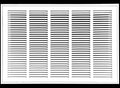 HVAC Premium 25" X 12" Steel Return Air Filter Grille for 1" Filter - Fixed Hinged - HVAC DUCT COVER - Flat Stamped Face - White [Outer Dimensions: 27 5/8"w X 14 5/8"h]