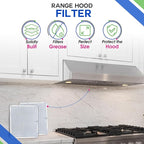Bagean Stove Hood Vent Filters 9.9" x 11.7" 97007894 Compatible with Broan Range Hood Filter Replacement - Fit's Nutone Kitchen Exhaust Fan Filter Screen - Blocks Grease & Filters Oven Air (2-Pack)