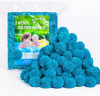 AQUASTRONG Pool Filter Balls for Sand Filter Pump, 5.5 lbs Reusable Sand Filter Balls (Replaces 200 lbs Pool Filter Sand), Efficient Blue Filter Balls for Swimming Pools, Filter Pumps, Aquariums