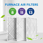 LotFancy 16x25x1 Air Filter MERV 11 4-Pack, Electrostatic Pleated AC Furnace Air Filter, Captures Dust, Smog & Pet Dander, Actual Size: 15.75"x24.75"x0.75"