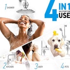 AquaHomeGroup 20 - Stage Replacement Premium Filter Cartridge 4-pack (No Housing), Compatible with Any Shower Filter of Similar Design 15 and 20 stages