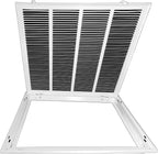 Venti Air 24" X 24" Steel Return Air Filter Grille - Removable Face/Door for 1 inch Filters - HVAC Duct Cover Grill (2-3 Business Day Delivery) [Outer Dimension: 26.5"W X 26.5" H]