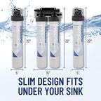 Pentair Everpure H-300-NXT Quick-Change Filter Cartridge, EV927441, for Use in Everpure H-300-NXT Drinking Water Systems, 300 Gallon Capacity, 0.5 Micron