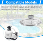 11480 Leaf Trap Cover for Intex Pumps - Includes Valve & O-Rings, Compatible with 26335EH 26339EH
