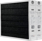 Lennox Healthy Climate Lennox X6675 20x25x5 Healthy Climate Carbon-Clean MERV 16 Filter Bundle with Same Day Supply Filter Change Reminder Magnet (2-Pack) 2 Count (Pack of 1)