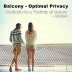 Privacy Fence Screen 4.6' x 9.8' UV Protection 96% Outdoor Privacy Screen, Included Cable Ties Customized Size for Deck, Patio, Backyard, Outdoor Pool, Porch, Railing, Weaving Pattern