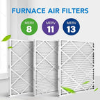 LotFancy 20x30x1 Air Filter MERV 8 4-Pack, Electrostatic Pleated Furnace & AC Filter, Captures Dust, Pet Hair, Pollen, Actual Size: 19.75"x29.75"x0.75"