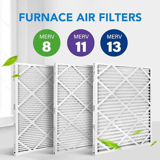LotFancy 20x30x1 Air Filter MERV 11 4-Pack, Electrostatic Pleated AC Furnace Air Filter, Captures Dust, Smog & Pet Dander, Actual Size: 19.75"x29.75"x0.75"