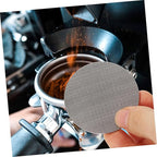 Luxshiny 4pcs Espresso Filter Screen Stainless Filter Mesh for Use Easy to Clean Prevents from Sticking