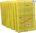 Fast-Shipped-Filters 10 Pack 24x28 Replacement Filter Pads Compatible with MicroPower Guard One Hour Air Cleaner Refill Yellow (10, Yellow, 24x28)