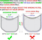 ADQ566564 Lint Filter Replacement for LG and Kenmore Dryers, Rim Without Felt Seal, Ultra Durable Lint Screen Trap with Dryer Vent Lint Brush