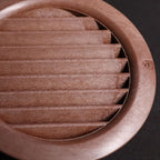 VENTS-US - 6" Brown Round Plastic Vent Cover with Built-in Insect Screen Mesh and Flange - for Air Supply or Exhaust Applications - Compatible with 6 Inch Duct Diameter (2-Pack)
