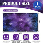 Fluorescent Light Covers - Classroom Covers for Ceiling Lights, 1 PCS 4 x 2 Feet Magnetic Light Filters, Classroom, Office Decor (Forests & Starry Sky)