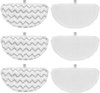 6 Pack 1940 for Bissell Steam Mop Pads for Bissell PowerFresh Steam Mop 1806 1544 1440 2075A 2685A 1940W 19404 Series, Model 19402 19408 1940a 1940f 1940q 1940t B0006 B0017, Part #5938#203-2633