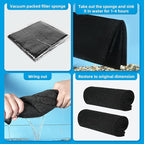 AQUANEAT 2 Pack Aquarium Bio Sponge Filter Media Pad Cut-to-Size Open Cell Foam Sheet for Fish Tank Sump (20" x 20" x 0.5")