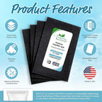 Breathe Naturally - Hapf600 HEPA Carbon Filter Replacement for Holmes Air Purifiers - High Efficiency Carbon Air Cleaner Filters - Compatible with Holmes HAPF600 Series - (4 Pack Carbon Filter C)
