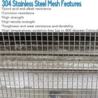 Upgraded 2PACK SS Wire Mesh, 4 Mesh Completely Welded, 12 X 24 in(310mm X 620mm), Stainless 304, Easy to Cut and Make Straight, Never Rust by Valchoose
