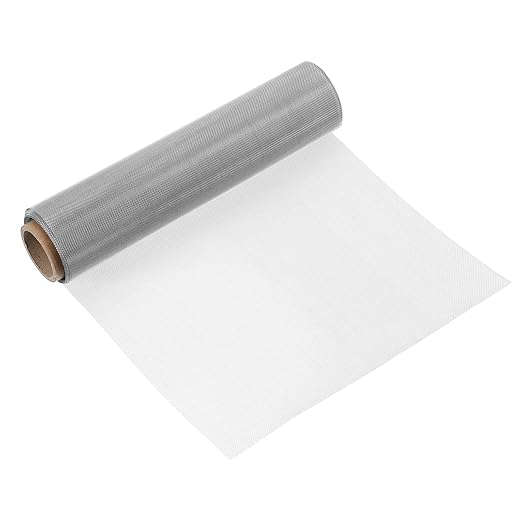 uxcell 120 Mesh 118" x 16" Woven Wire Mesh, 304 Stainless Steel Air Vent Filter Screen, Window Screen Mesh for DIY Projects Vents Cover Filtration Animals Fence