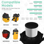 90398 HEPA Replacement Filter - Small Cartridge Vacuum Filter Pack of 2 Fit for Shop-Vac 90398/118692, 9039800, 903-98, 903-98-00 Wet and Dry Vacuum (2 Filters+ 1 Brush)