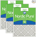 Nordic Pure 18x24x1 (Actual Size: 17 1/2 x 23 1/2 x 3/4) Pleated MERV 13 Air Filters 3 Pack