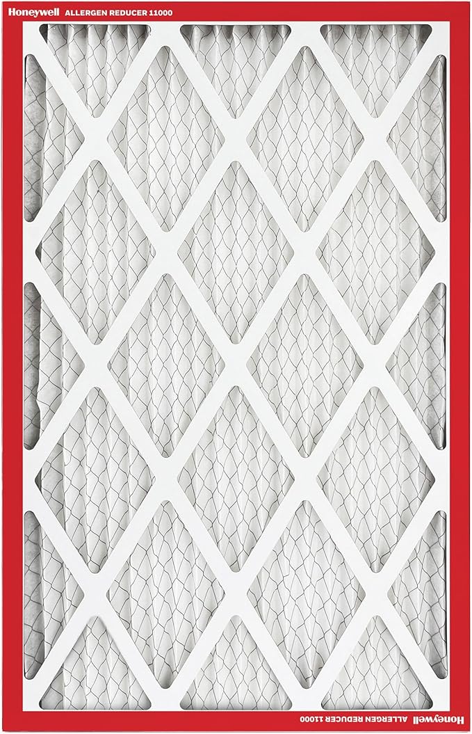 Honeywell 10x20x1 MERV 11 Allergen Reducer 11000 Electrostatic Pleated HVAC AC Furnace Air Filter (4-Pack) | Replacement Filter for Home Use | Made in USA