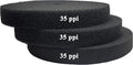 Aquarium Pond 5 Gallon Bucket DIY Bio Sponge Filter Media Pad Rounded 11x11 (35ppi 3 Pack)