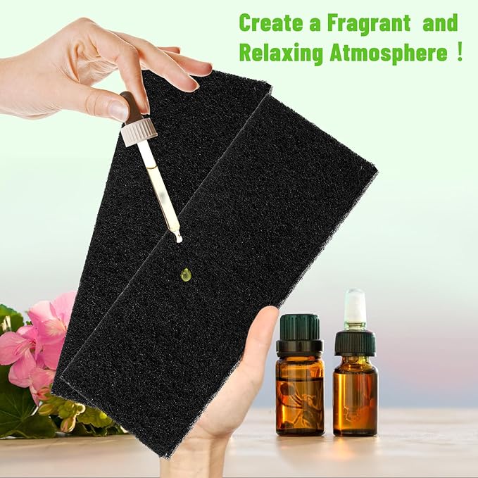 4"x12" Activated Carbon Air Vent Filters for Home, Floor Vents Filters, Floor Registers Filters,10 Pcs Charcoal Vent Filter (Black)