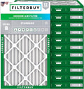 Filterbuy 14x30x2 Air Filter MERV 8 Essential Dust & Allergy Defense (12-Pack), Electrostatic Pleated HVAC AC Furnace Filters Replacement, Made in USA (Actual Size: 13.50 x 29.50 x 1.75)