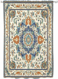 Sheer Curtains 72 Inches Long, Southwest Farmhouse Semi Sheer Curtains Light Filtering Window Treatment, Orange Blue Desert Bohemian Privacy Voile Drapes for Living Room Bedroom 52x72 Inch