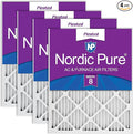Nordic Pure 16x30x1 (Actual Size: 15 3/4 x 29 11/16 x 3/4) Pleated MERV 8 Air Filters 4 Pack