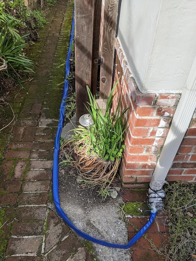 3 in x 50 ft Pool Backwash Hose Heavy Duty Drain Discharge Double PVC Lay flat General Purpose Vinyl Hose, Burst Resistant for Water Transfer Sump Pump Pool Filter (3in 50ft fiber reinforced hose)