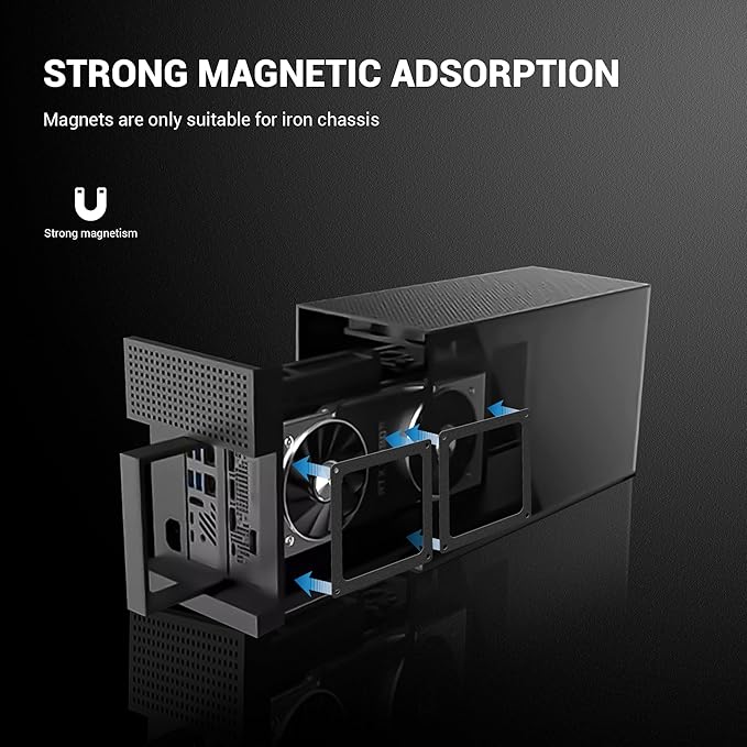 Dust Filter PC 90mm for Computer Cooler/PSU/Routers Nylon 80 Mesh, Magnetic Frame PC Fan Dust Mesh Cooler Filter Dustproof Computer Fan Grills (Nylon, 90 * 90mm, 5pcs, Black)