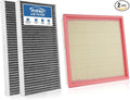 1×Engine+2×Cabin Air Filters Fit for 2012-2021 Nissan Frontier, 2005-2012 Pathfinder, 2012-2015 NV1500/2500/3500, 2005-2015 Xterra Engine Air Filter for My Car Accessories CF10553 CA7440