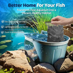 Flexzion Fish Tank Filter Media - Bio Balls for Aquarium Filter, Ceramic Rings & Activated Carbon Pellets in Mesh Bags - Biological, Chemical, & Mechanical Filtration Fresh & Saltwater Aquarium, 3 Set