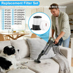 Vacuum Filter Replacement for Shark IP3251 IP3253 IP1255 IP1251 IP1250 PowerDetect Cordless Stick Vacuum, 1 Post-Motor Filter & 3 Pre-Motor Filters for Handheld Vacuum