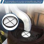 Rain Barrel Screen for Rain Barrel, 6 Inch Rain Barrel Cover for Rain Water Collection Barrel Diverter System, Rain Barrel Kit Vent Keep Mosquitos and Debris Out of Rain Barrels - Rain Barrel Parts