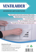 Complete Air Vent Filter Set 20" x 84" Electrostatic Media With 126" of Installation Tape 35+ Filters per Roll for HVAC, AC & Heating Intake Registers & Grilles (2)