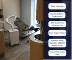 Extraoral Suction Air Filter ULPA, Fume Extractor, and Source Capture with ULPA Air Filtering System for Dental Chairs, Dental Clinics, and Dental Laboratories by Extract-All