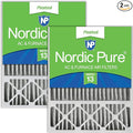 Nordic Pure 16x25x5 (Actual Size: 15 3/4 x 24 3/4 x 4 3/8) Honeywell/Lennox Replacement MERV 13 Air Filters 2 Pack