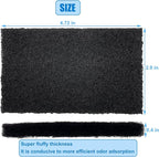 Universal Compost bin Carbon Odor Filter, Activated Odor Control Charcoal Filter for Trash Cans, Compost Buckets, Countertops, and Recycle Bins(12)